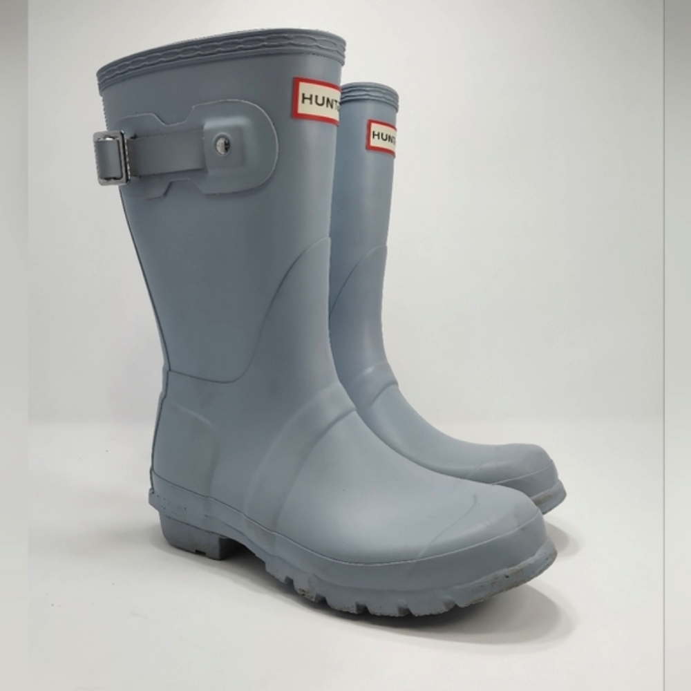 Hunter Women's Light Blue Classic Short Rain Boots